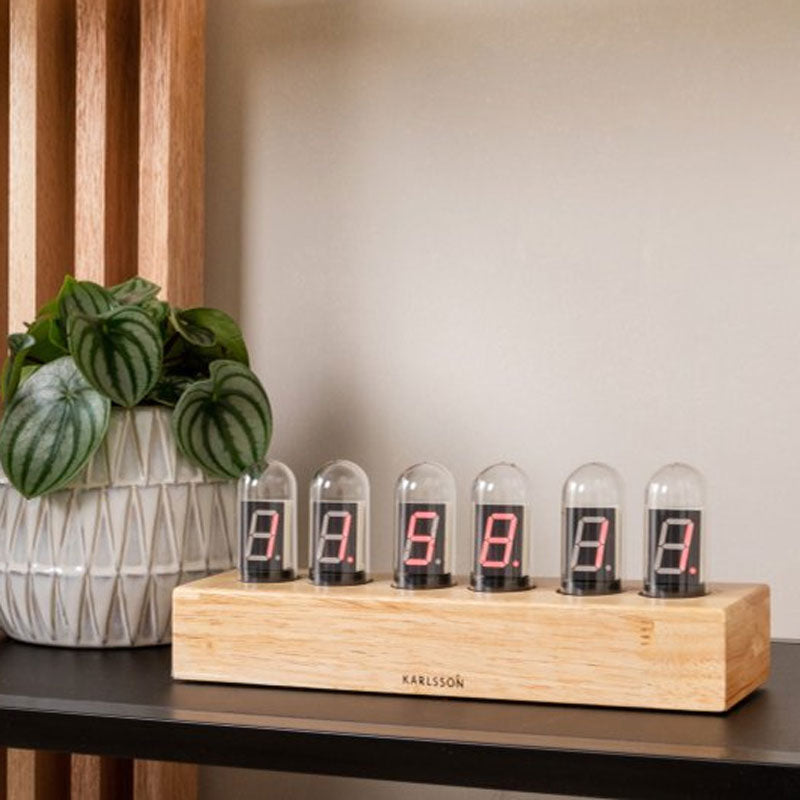 Table-Clock-Cathode-Oak / Table Clock Cathode Oak