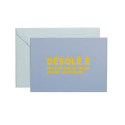 Carte postale - desole...faim