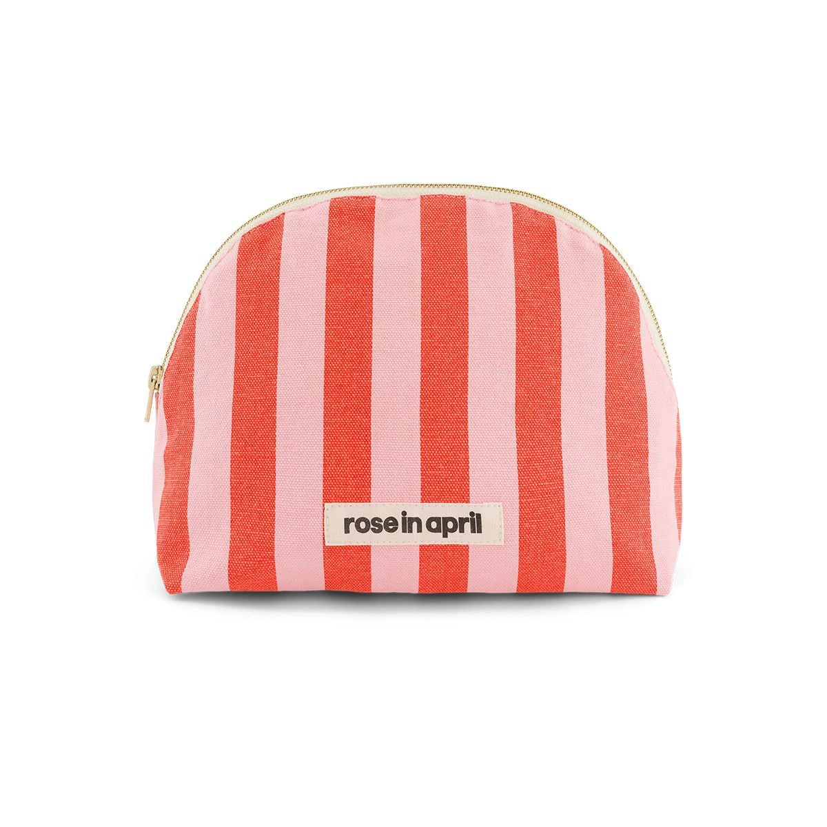 MARGAUX POCHETTE EN COTON RAYURES BRICK / PINK