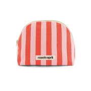MARGAUX POCHETTE EN COTON RAYURES BRICK / PINK