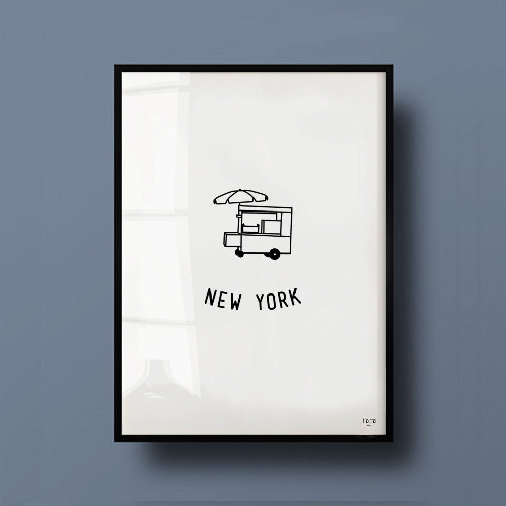 Affiche a4 new york