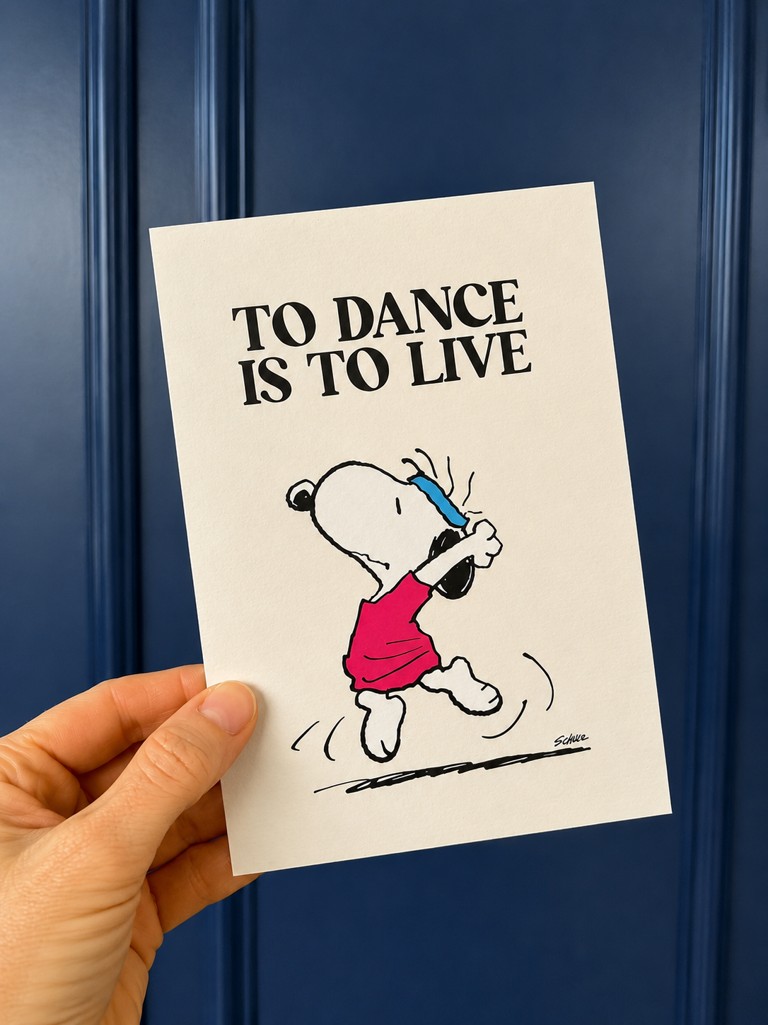 Carte Postale double - To dance is to live