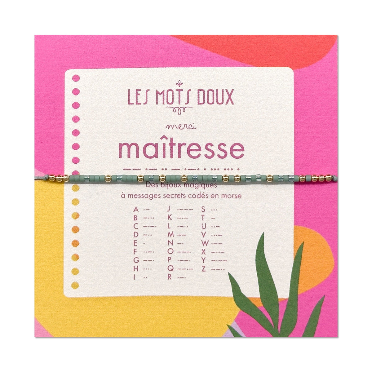 Bracelet morse maitresse or