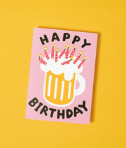 Carte - happy birthday beer