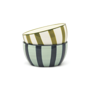 The Bella Dipping Bowls - Set of 2 - Olive & Blue