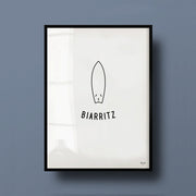 Affiche a4 biarritz