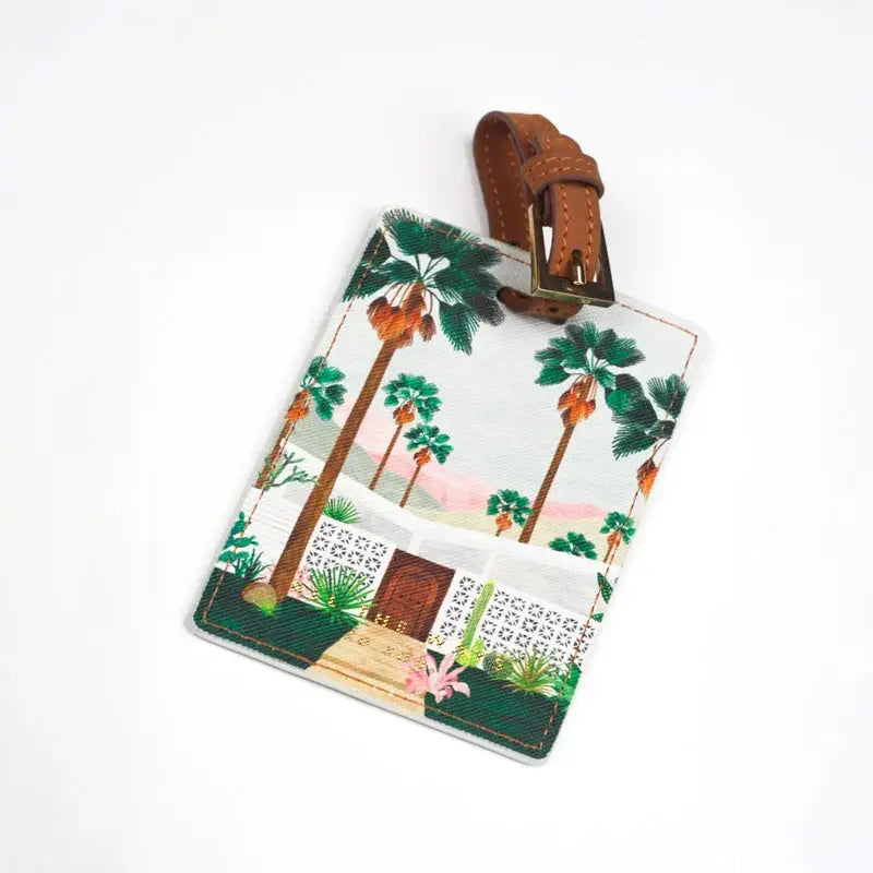 Palmspring - Étiquette de bagage Voyage