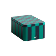 Tin Container-Small-Green and dark blue