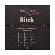 Bracelet qui pique bitch rose or
