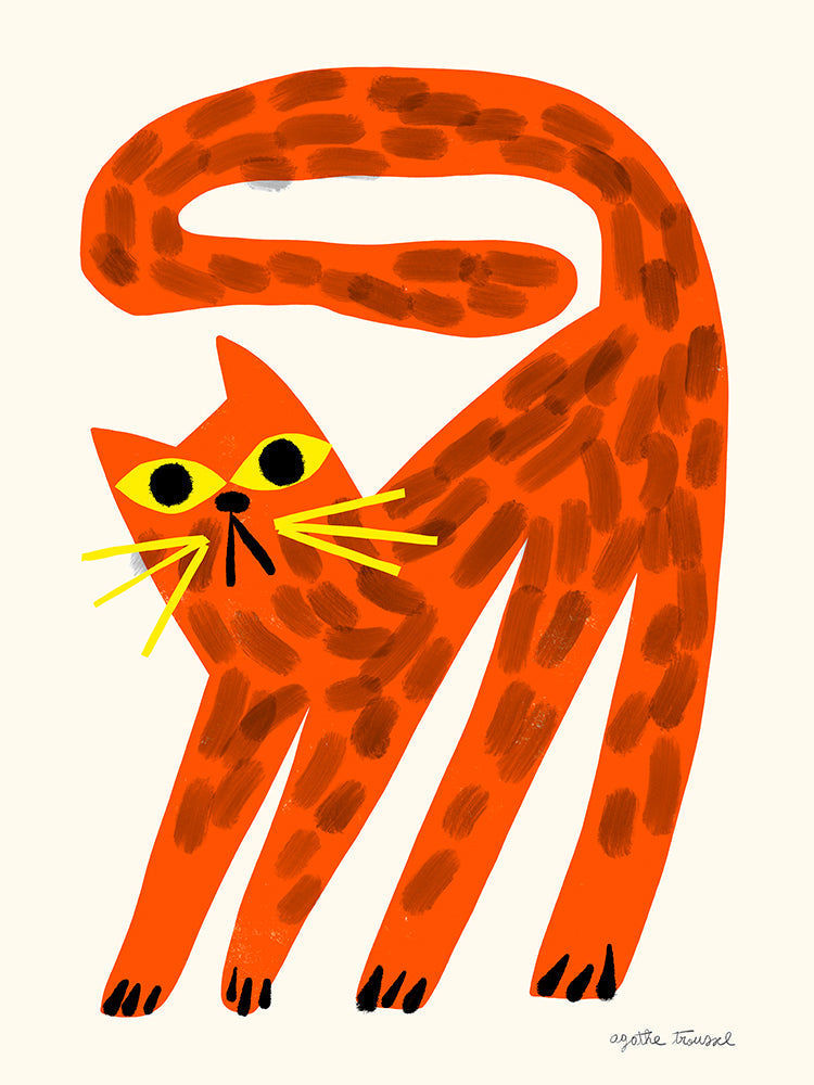 CHAT AGATHE TROUSSEL 50 X 70