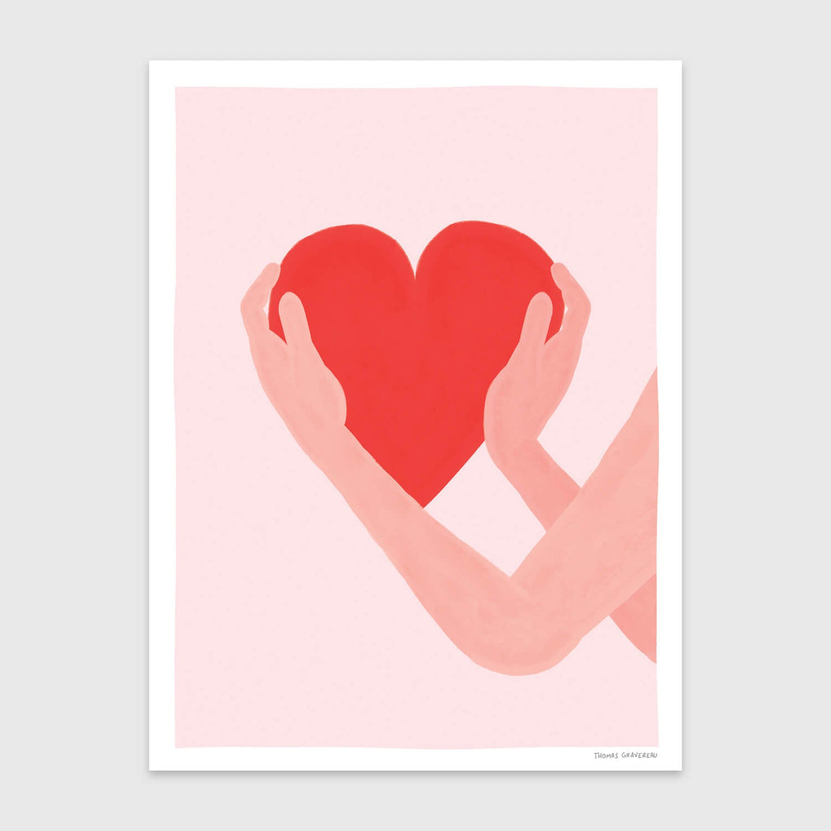 Affiche d’art A3 Mon Coeur pour toi