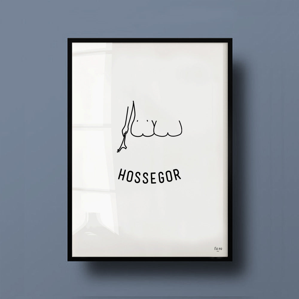Affiche a4 hossegor