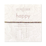 Bracelet pastel happy taupe argent