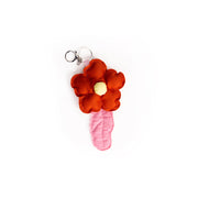 PORTE-CLÉS FLEUR s4 PUFFY Orange