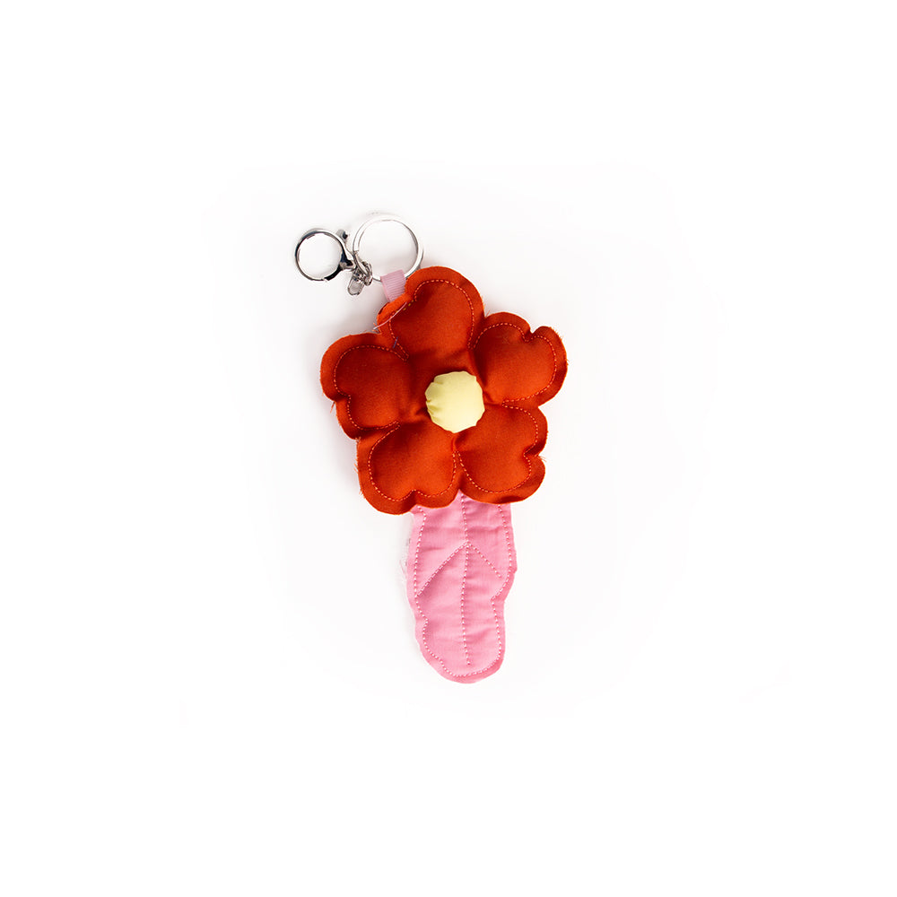 PORTE-CLÉS FLEUR s4 PUFFY Orange