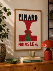 Affiche a3 pinard moins le quart