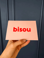 Carte 3d bisou avec la langue