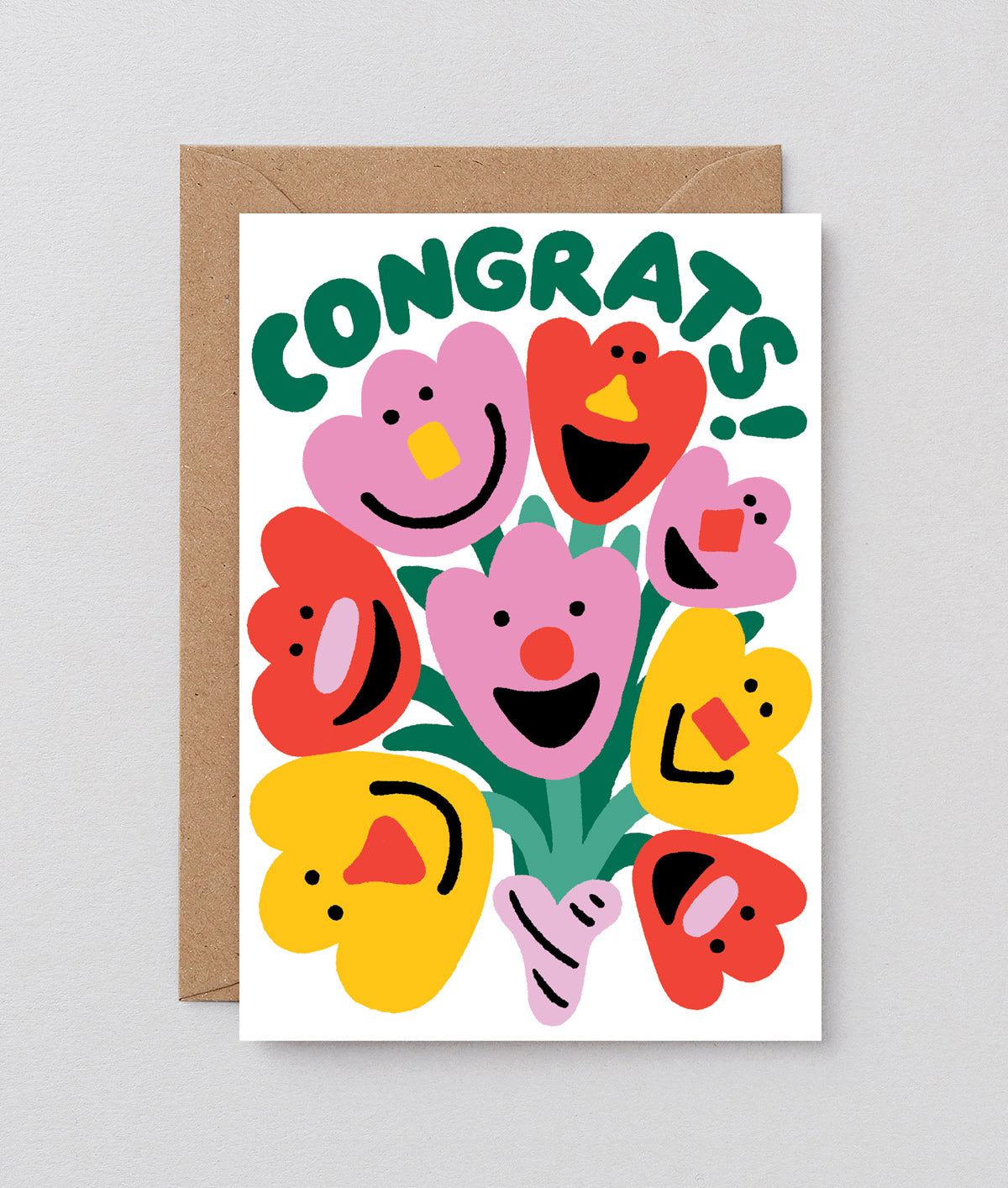 Carte postale - congrats flowers