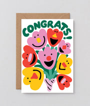 Carte postale - congrats flowers