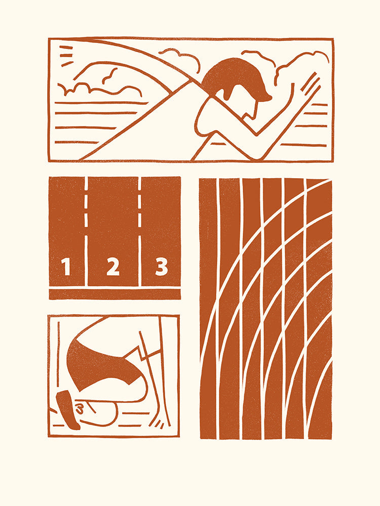 Affiche by salam a vos marques 40x50