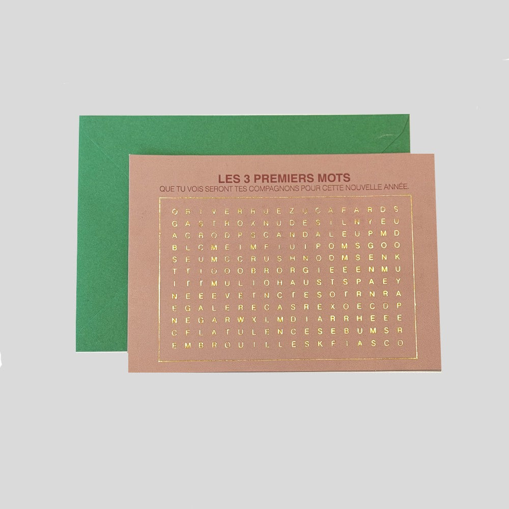 Carte les 3 premiers mots