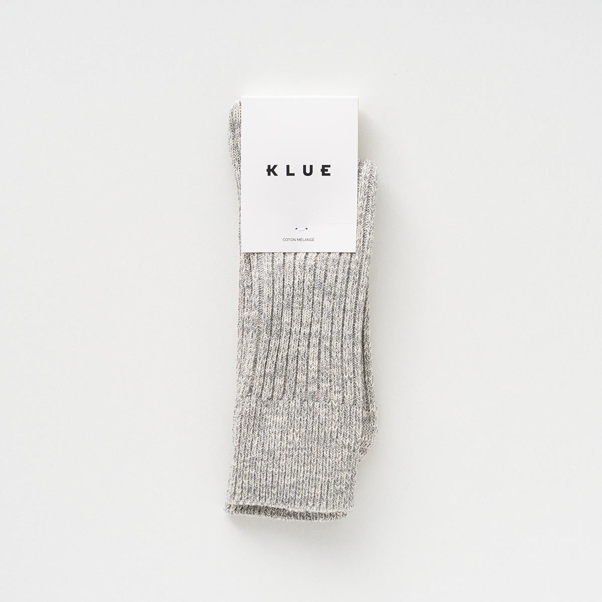 Coton melange pattern socks Bleu