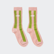 Chaussettes lover 36/40 bi-gout rose bambou