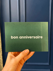 Carte postale - 3d Bon Anniversaire vieille peau