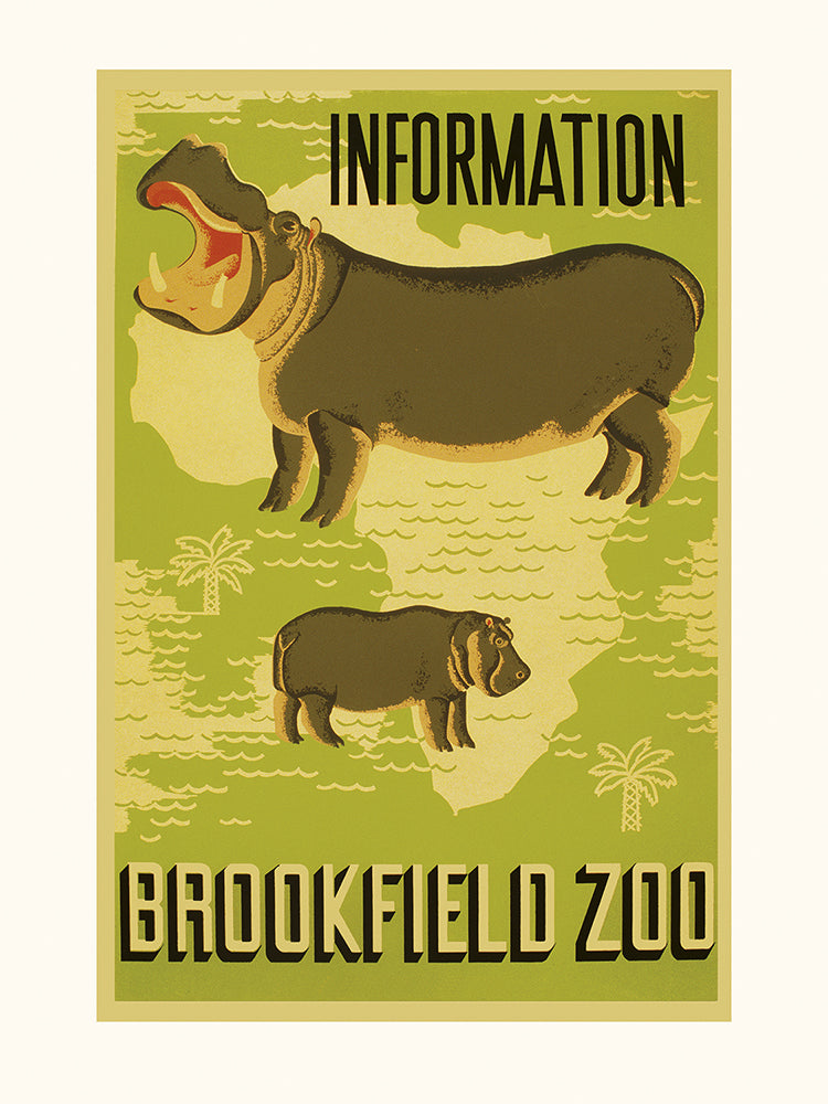 Affiche brookfield zoo 30x40