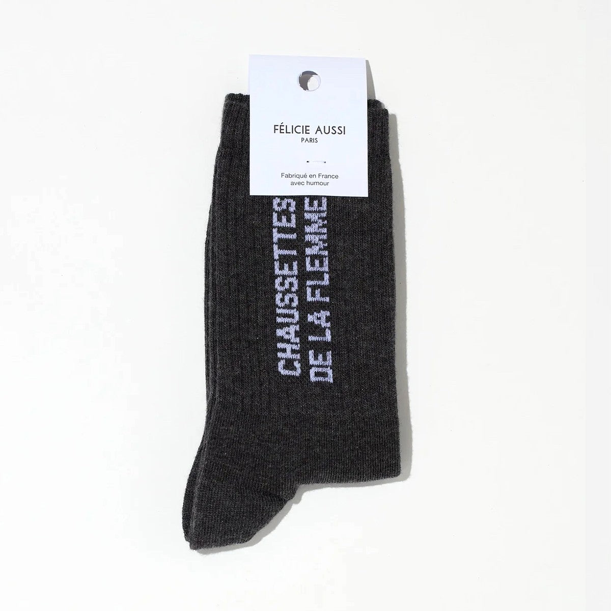 Chaussettes de la flemme anthracite chiné 36/40