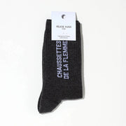 Chaussettes de la flemme anthracite chiné 36/40