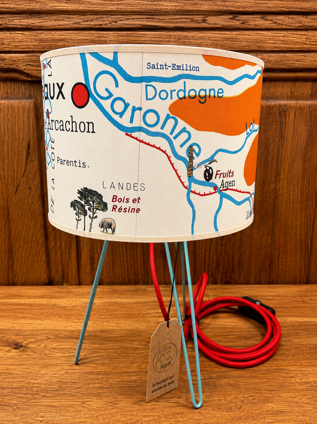 LAMPE TRIPODE AJ LA GARONNE