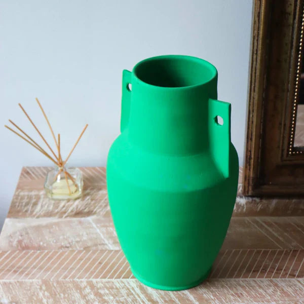 VASE EMPORION VERT MAT MAISON MARMOL