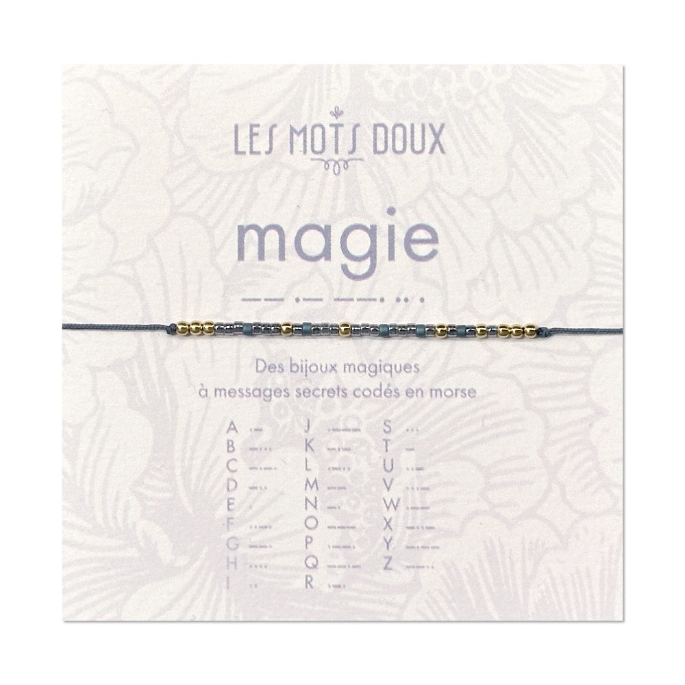 Bracelet pastel magie silver grey or