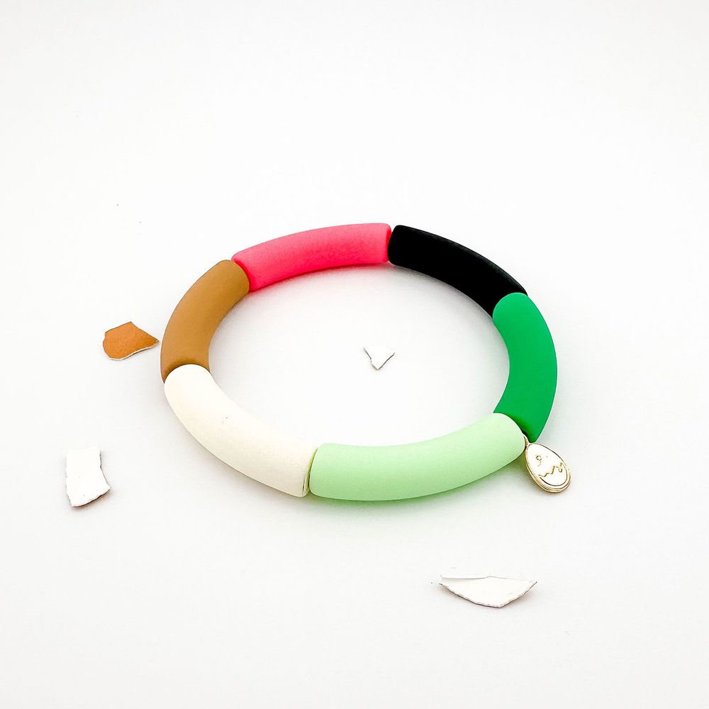 L'eggstra bracelet penny vert