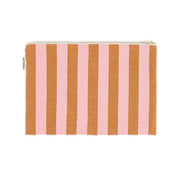 Lili pochette coloris raye brick / pink