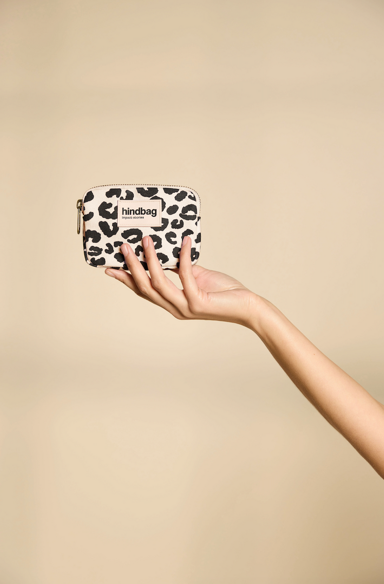 Porte monnaie Lili Leopard Beige