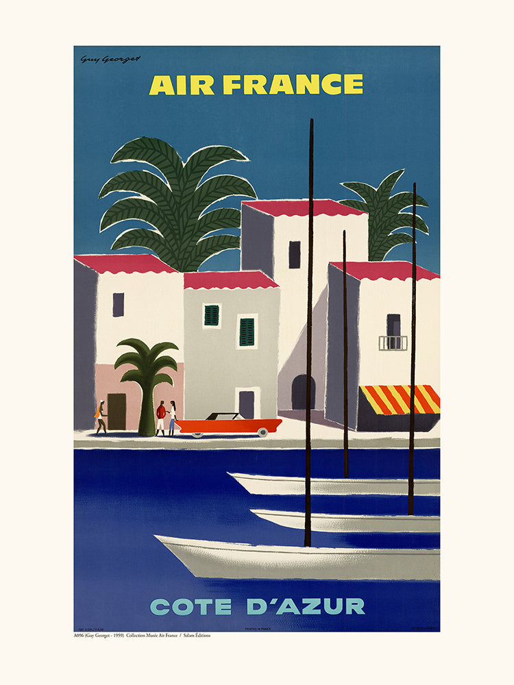 AIR France COTE DAZUR A906 40X50