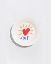 L'assiette Joie en porcelaine - 19 cm