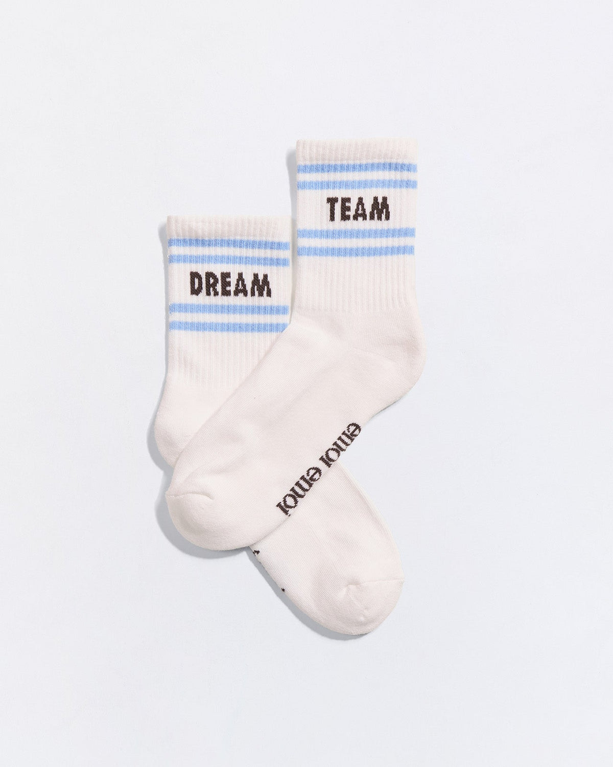 Les chaussettes Dream team - crème et bleu - 42/46
