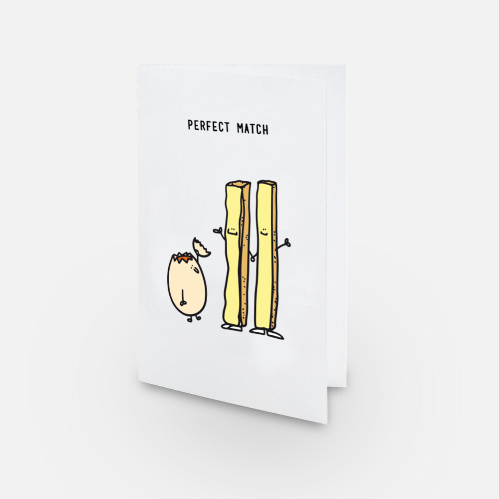 Carte postale perfect match mouillettes
