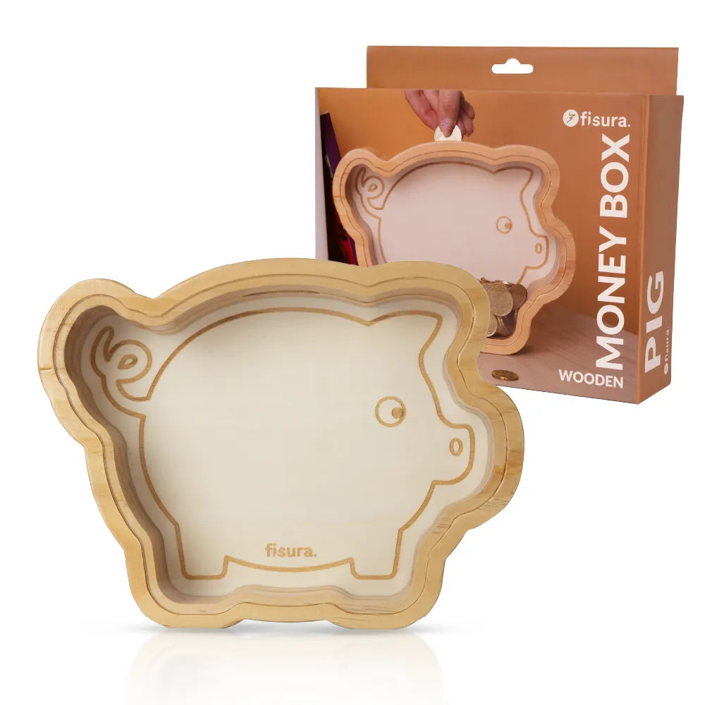 Tirelire Wooden money box pig
