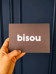 Carte 3d bisou beaute
