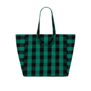 ELISA LOGO SAC CABAS BIG VICHY VERT