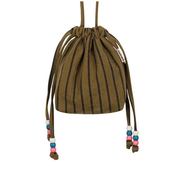 Sac billie rayure tennis olive