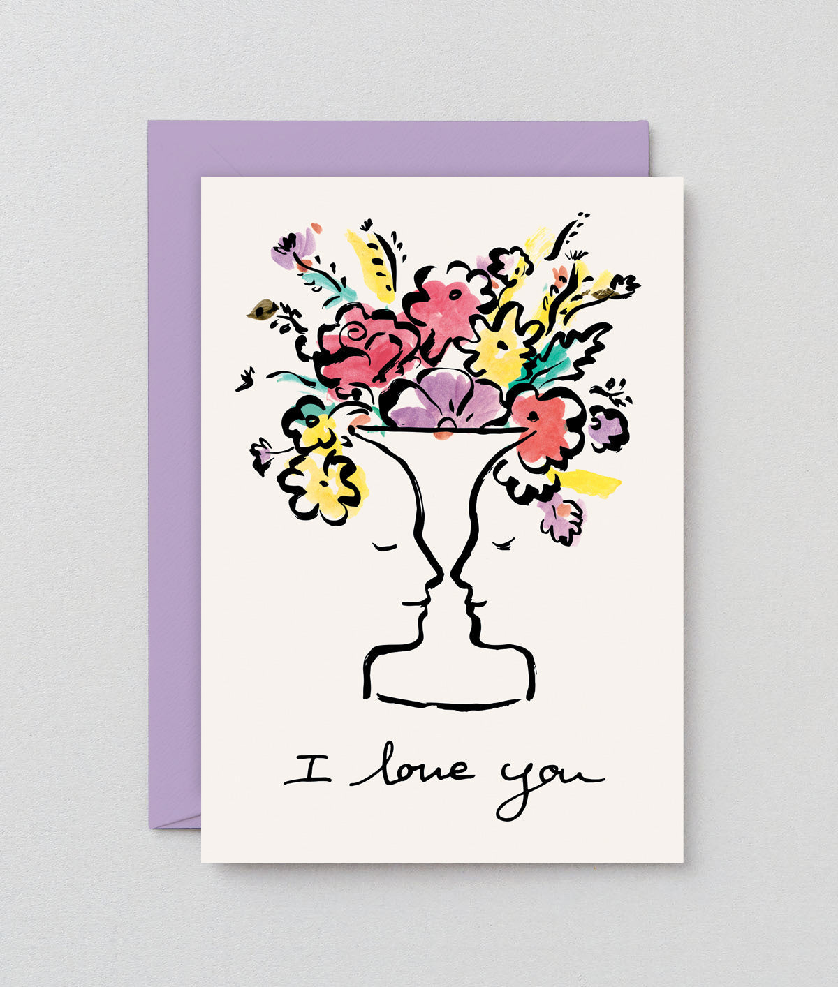 Carte postale - i love you flowers