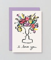 Carte postale - i love you flowers