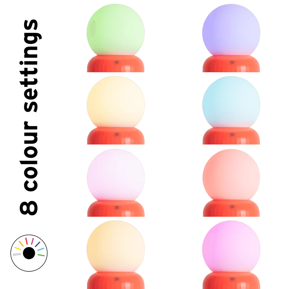 Mini lampe sans fil à 8 couleurs changeantes | Corail - #7538
