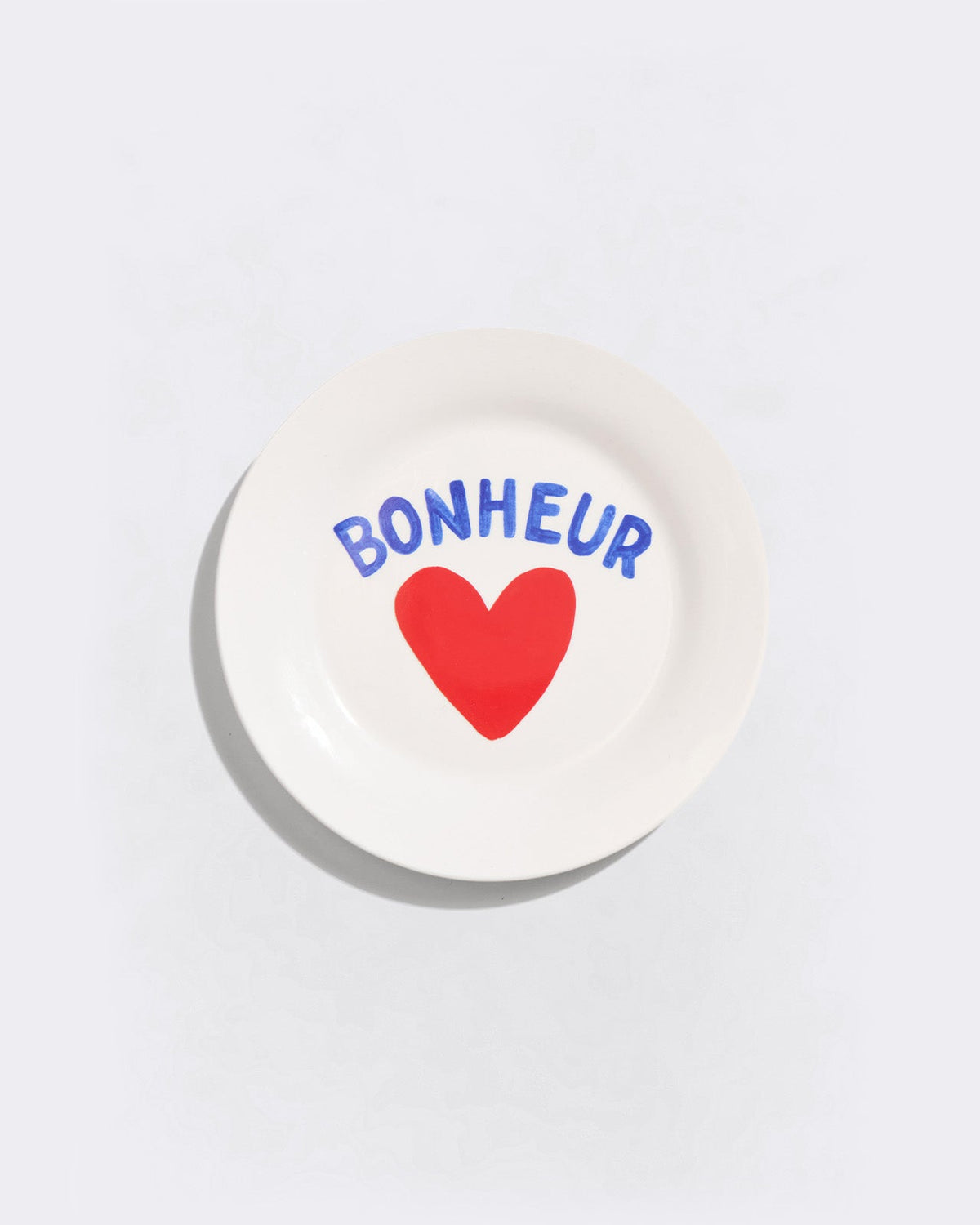 L'assiette Bonheur en porcelaine - 19 cm