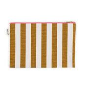 Lili pochette coloris raye ecru / caramel